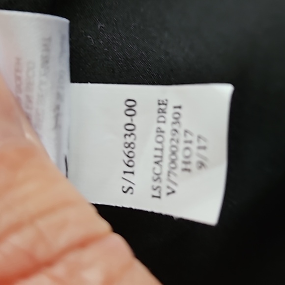 Banana Republic Ponte Scalloped Waist Black Dress - Picture 6 of 7